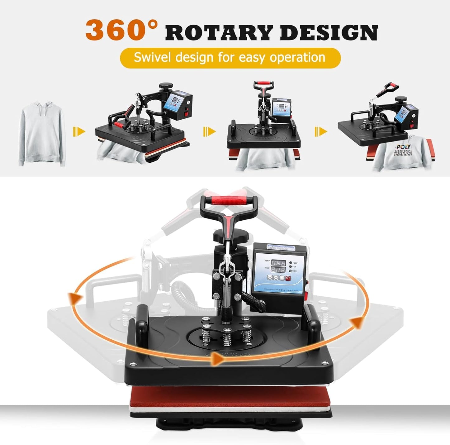 5 in One Heat Press Machine
